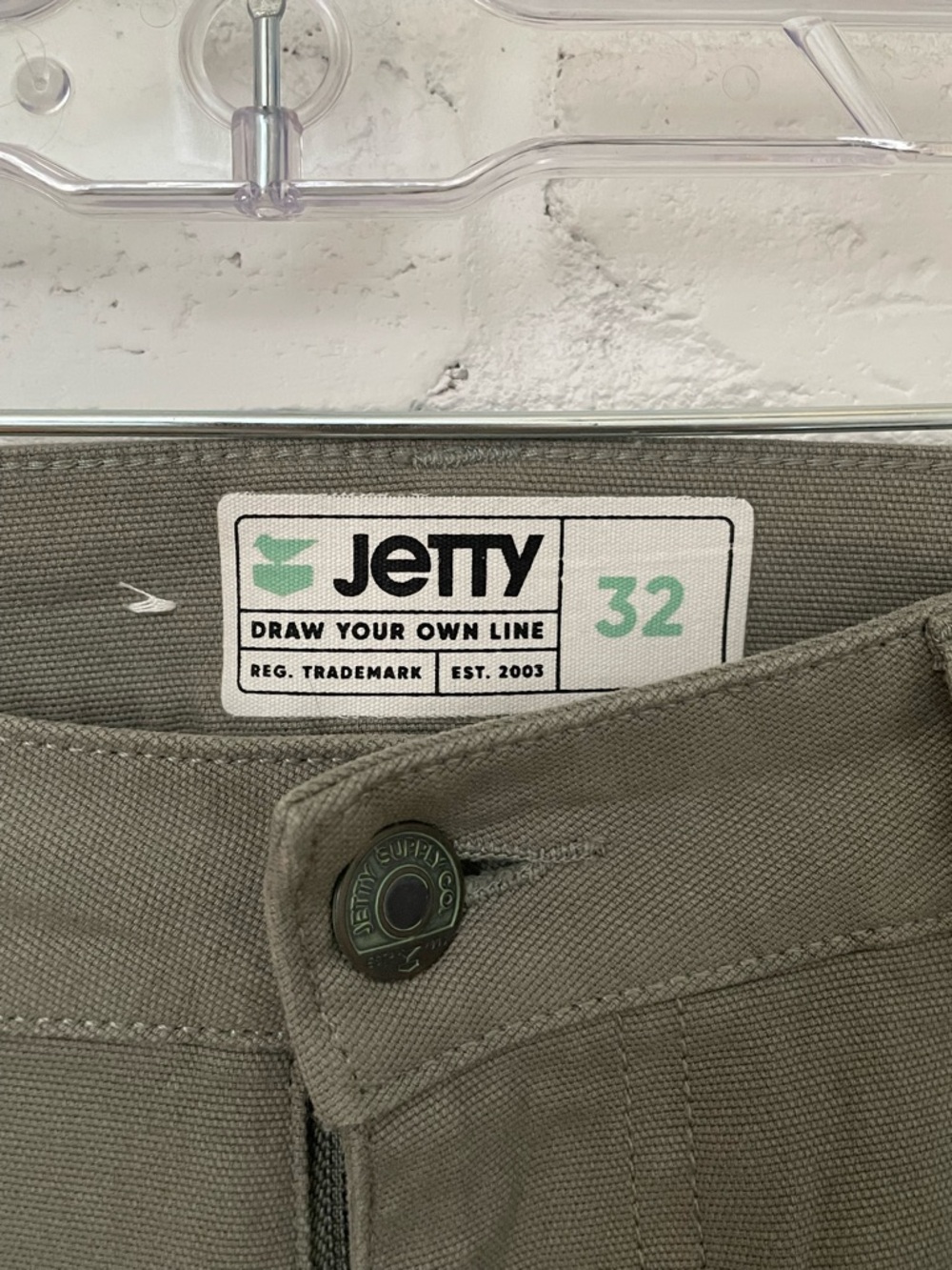 Jetty Olive Green Men's Chinos - Picture 2 of 4
